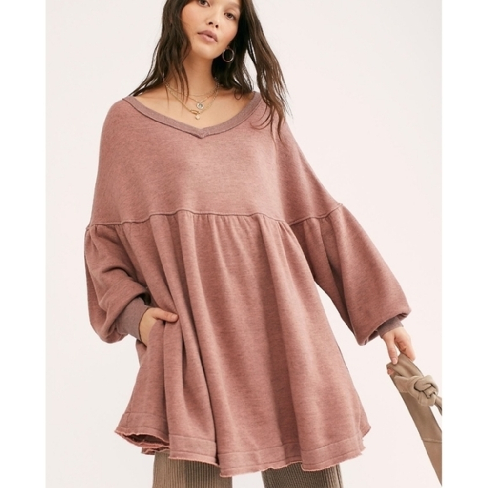 Free People Oversized Sweatshirt Tunic/Dress